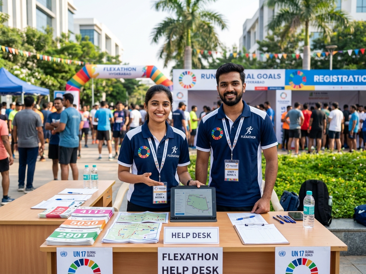 Flexathon Help Desk & Support Team at ESCI Hyderabad